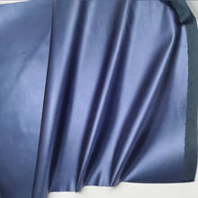 Блестящая синяя ткань из искусственной кожи, мягкая односторонняя эластичная ткань из искусственной кожи, ткань для шитья «сделай сам», женские брюки, мужская одежда 2024 - купить недорого