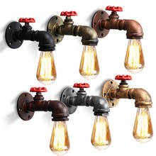 E27 Vintage Industrial Water Pipes  Wall Light Retro Rustic Holder Lamp Base Sconce Lighting Fixture Fitting Indoor Decor Black 2024 - buy cheap