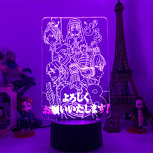 Lámpara de luz nocturna Led de la fuerza de fuego para decoración de dormitorio, regalo de cumpleaños, lámpara 3d de Anime 2024 - compra barato