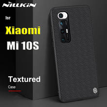 Nillkin-funda de fibra de nailon texturizada para Xiaomi Mi 10s 5G, resistente, antideslizante, a prueba de golpes, funda trasera del teléfono para Xiaomi Mi10s Capa 2024 - compra barato