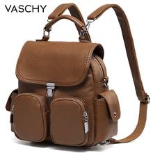 VASCHY-mochila antirrobo para mujer, bolso de hombro pequeño Convertible, de cuero PU, para chicas adolescentes 2024 - compra barato