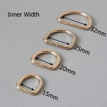 1Pcs 15mm 20mm 25mm 32mm Webbing Metal Buckle For Bag Backpack Pet Dog Collar Half Round Shaped D Ring Clasp DIY Accessories 2024 - buy cheap