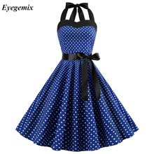 Womens Summer Audrey Hepburn Dresses 2021 S-XL Maggie Tang 50s 60s Robe Vintage Retro Pin Up Swing Polka Dot Rockabilly Dress 2024 - buy cheap