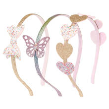 1Pcs Children Cute Sequins Heart Cartoon Hair Hoop Girls Lovely Bow Ears Hairband  Kid Baby Hair Accessories For Birthday Party 2024 - buy cheap