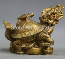 WBY Gang-estatua de Fengshui, dragón de bronce, Tortuga, Tortuga, Animal antiguo chino, riqueza 2024 - compra barato
