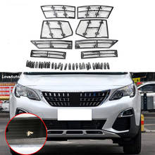 Car Insect Screening Mesh Front Grille Insert Net Front Insect Screening Mesh Net Grille For 2017 2018 Citroen Peugeot 4008 3008 2024 - buy cheap