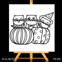 ZhuoAng Cat Clear Stamps/Card Making Holiday decorations For  scrapbooking Transparent stamps 8*10cm 2024 - buy cheap