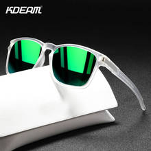 KDEAM Fashion Polarized Sunglasses Men Women Brand Sport Style Square Sun Glasses High Quality Lightweight Frame UV Goggles B34 2024 - buy cheap