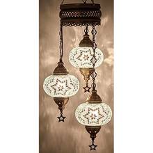 Домашняя английская Марокканская мозаика LaModaHome, Проволочная или Круглая Люстра, светильник, потолочный подвесной светильник, подвесной светильник с 3 большими шариками 2024 - купить недорого