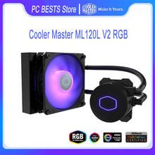 Cooler Master ML120L V2 RGB CPU Liquid Cooling 120mm RGB FAN For Intel LGA2066 LGA2011-v3 LGA115X AMD AM4 CPU Water Cooler 2024 - buy cheap