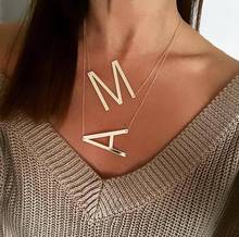 Fashion Metal Necklace Golden Letter Bohemia Simple DIY Romantic Retro Woman's Necklace For Winter Jewelry Gift Free Shipping 2024 - buy cheap