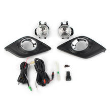 Conjunto de lâmpadas automotivas para farol de neblina frontal com moldura, para toyota hilux revo captador 2015, 2016, 2017, esquerda/direita, 2 peças, com cabos 2024 - compre barato