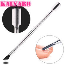 1PCS Nail Art tools Dual-ended Stainless Steel Cuticle Pusher Spoon Remover Nail/Foot  Care Cleaner Manicure Nail Art Pedicure 2024 - buy cheap