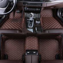 Custom car floor mat for audi A3 sportback A1 A2 A3 Limousine A4 A5 Quattro A7 Sportback Q2 Q3 Q5 Q7 carpet Phone pocket 2024 - buy cheap