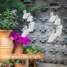 Luzes de led a energia solar para decoração, lâmpada colorida de pendurar em bonecos, para jardins, quintais e espaços ao ar livre, 1 peça