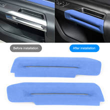 Suede Door Armrest Cover Decor Interior Panel Trim Fit for Ford Mustang 2015‑2020 2024 - buy cheap