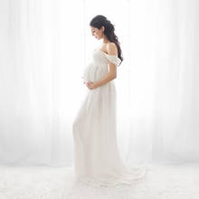 Sexy Maternity Dresses For Photo Shoot Chiffon Pregnancy Dress Photography Prop Maxi Gown Dresses For Pregnant Women Clothes D30 2024 - купить недорого