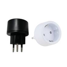 10PCS Switzerland Plug to EU DE Germany Socket Converter Travel Adapter Two round jack Europe to Switzerland 3 round pin Plug 2024 - buy cheap