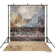 Broken Cement Brick Wall Floor Photo Backgrounds Customized Backdrop Photography Props for Children Baby Portrait Toy Photobooth 2024 - buy cheap
