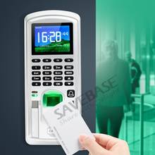 HOMSECUR-Control de Acceso biométrico por huella dactilar, asistencia de tiempo, lector de tarjetas de identificación, USB 2024 - compra barato