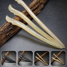 Natural Horns Hair Sticks Chinese Style Chopsticks Ethnic Hairpins Women Headwear Hair Pin Clips  Jewelry Accessories Gifts 2024 - buy cheap