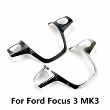 1 шт., для Ford Focus 3 MK3 (2012-2014)/для KUGA 2013-2015, аксессуары, Стайлинг автомобиля, накладка на руль, украшение Наклейки 2024 - купить недорого