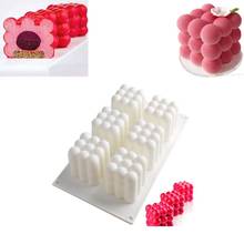 Molde de silicona con forma de cubo 3D de 6 cavidades, para velas aromaterapia, escayola, artesanal, hecho a mano 2024 - compra barato