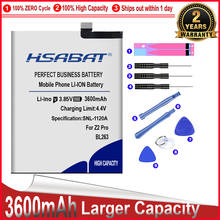 HSABAT 3600mAh Top battery fit for lenovo ZUK Z2 pro BL263 free shipping 2024 - buy cheap