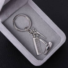 Fashion Bag Car Key Chains For Men DIY Accessory New Creative Alloy Keychains Women Jewelry Hair Dryer Comb Keyrings 2024 - buy cheap