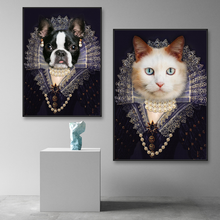 Vintage Poster Wall Art Cat Dog Nostalgia Gentleman Oil Painting Animal Print Canvas Picture Living Room Home Decoration 2024 - buy cheap