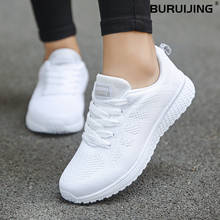 Mulheres sapatos casuais moda respirável sapatos de caminhada malha plana mulher branca tênis feminino 2020 tenis feminino sapatos de ginásio esporte 2024 - compre barato