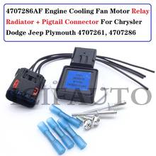 4707286AF Engine Cooling Fan Motor Relay Radiator Kit & Pigtail Connector For Chrysler Dodge Jeep Plymouth 4707261, 4707286 2024 - buy cheap