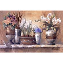 Canvas art oil paintings Antique Blossoms still life artwork flower in vase painting for living room hand painted 2024 - buy cheap