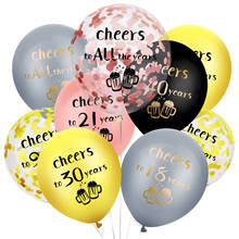 Balões de látex para festa de aniversário, balões de ouro de 12 polegadas para 18, 30, 40 e 50 anos, festa de praia, suprimentos, 10 peças 2024 - compre barato