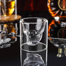 75Ml Coffee Milk Mug Double-Layered Transparent Crystal Skull Head Glass Cup Whiskey Wine Vodka Bar Club Beer Wine Cup Glasses 2024 - buy cheap