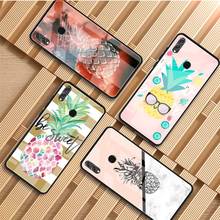 Fruit cute pineapple DIY Luxury Tempered Glass Phone Case For Huawei P20 P30 P40 Lite PRO Mate 20 30 Lite Pro Cover shell 2024 - buy cheap