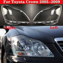 Capa de farol dianteiro para toyota coroa 2005 a 2009, lâmpada de vidro, proteção para farol 2024 - compre barato