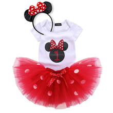 Fancy 1 Year Birthday Party Dress Dress Up Kids Costume Polka Dots Tutu Baby Girls Clothing For Kids Infant Wear 2024 - buy cheap