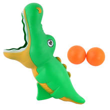 Cartoon Green Dinosaurs Ball Shooting Toy Animal Popper Kids Indoor Outdoor Toy Kids Birthday Gift 2024 - buy cheap