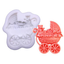 Bear Bow Bowknot Baby Carriage Shape Silicone Sugarcraft Mold Fondant Cake Decorating Tools Baking Mold 2024 - buy cheap