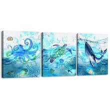 3pcs Full Square round drill 5D Diy Diamond embroidery Seahorse turtle octopus Diamond Painting Cross Stitch Kits StickersZP-865 2024 - buy cheap