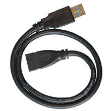 Удлинительный кабель 0,5 м USB 3,0 штекер-гнездо для ТВ PS4 Xbox SSD 5 Гб 2024 - купить недорого
