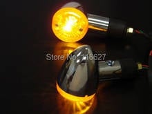 Wholesale lot of 5  CHROME AMBER BULLET TURN SIGNAL for Harley Kawasaki Suzuki Yamaha Honda Cruiser CAFE RACER  CUSTOM 2024 - buy cheap