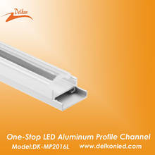 Pista de extrusión de perfil de canal de aluminio, luz LED delgada de 20x16mm, 2M/6,6 pies, con cubierta de lente difusora lechosa para tira de luces 2024 - compra barato