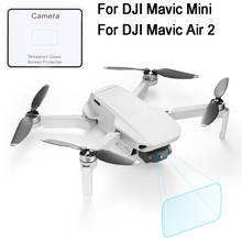 Película protectora de pantalla de lente de vidrio templado para Dron DJI Mavic Mini/Mavic Air 2, 9H HD, transparente, antiarañazos, dureza, 1 unidad 2024 - compra barato