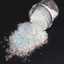 4 Colors 50g Beautiful opal mixed glitter for cosmetic and nail polish body arts Chunky Glitter mix, Mix glitter powder chunky 2024 - buy cheap