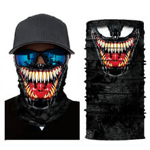 Супер герой банданы Venom Джокер Череп 3D бесшовные Пешие прогулки шарф головной убор Хэллоуин Балаклава головная повязка трубка шеи Gaiter маска для лица 2024 - купить недорого