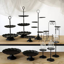 1 piece Black cake stand & cupcake tray wave edge cake tools home decoration dessert table party suppliers storage 2024 - buy cheap