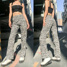 Women High Waist Wide Leg Long Pants Ladies Leopard Print Loose Office OL Ladies Flared Trousers S M L 2024 - buy cheap