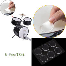 Nuevo 6 unids/set Snare tambor Mute Pad amortiguador de tambor Gel Pads Snare Tom tambor silenciador transparente percusión accesorio instrumento 2024 - compra barato